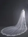 Elegant Tulle With Lace Long Wedding Veils