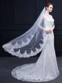 Beautiful Tulle With Lace Wedding Veils