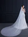 Brilliant 2 Layer Tulle Long Wedding Veils