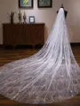 Luxurious Tulle One-Tier Cathedral Bridal Veils With Sequins