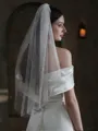 Delicate Tulle One-Tier Elbow Bridal Veils