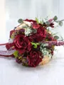 Beautiful Free-Form Silk Flower Bridal Bouquets