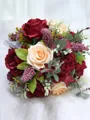Beautiful Free-Form Silk Flower Bridal Bouquets