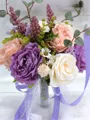 Beautiful Free-Form Silk Flower Bridal Bouquets
