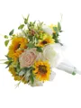 Pretty Free-Form Silk Flower Bridal Bouquets