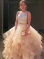 A-line Princess Scoop Sleeveless Floor-Length Exquisite Tulle Prom Dress