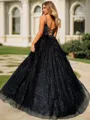 A-line V-Neck Fashion Sleeveless Floor-Length Prom Dress
