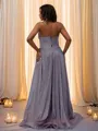 A-line Spaghetti Straps Sleeveless Sweep Train Exquisite Prom Dresses