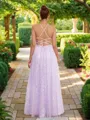 A-line Spaghetti Straps Timeless Sleeveless Floor-Length Prom Dresses