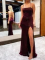 Charming Sheath Spaghetti Straps Floor-Length Prom Dress