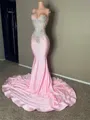 Exquisite Sheath Sweetheart Appliques Lace Court Train Jersey Prom Dress