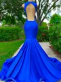 Striking Mermaid Scoop Beading Floor-Length Prom Dress