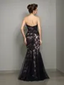 Trumpet/Mermaid Sweetheart Sleeveless Alluring Floor-Length Silk like Satin Evening Dress With Applique