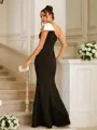 Sheath/Column One-Shoulder Empowering Sleeveless Floor-Length Stretch Crepe Evening Dresses