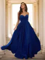 A-line Sweetheart Sleeveless Floor-Length Beautiful Evening Dresses