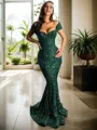 Unique Sheath/Column Sweetheart Floor-Length Evening Dress