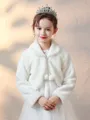 Soft Faux Fur Flower Girl Wraps
