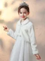 Soft Faux Fur Flower Girl Wraps