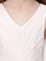 A-line Charming V-Neck Sleeveless Floor-Length Chiffon Junior/Girls Bridesmaid Dress