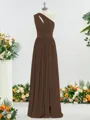 Perfect A-line One-Shoulder Jersey Bridesmaid Dress With Slit