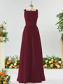 A-line Square Charming Chiffon Bridesmaid Dress With Applique