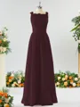 A-line Square Charming Chiffon Bridesmaid Dress With Applique