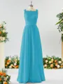 A-line Square Charming Chiffon Bridesmaid Dress With Applique