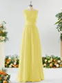 A-line Square Charming Chiffon Bridesmaid Dress With Applique