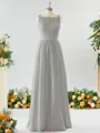 A-line Square Charming Chiffon Bridesmaid Dress With Applique