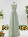 A-line Square Charming Chiffon Bridesmaid Dress With Applique