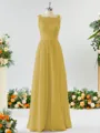 A-line Square Charming Chiffon Bridesmaid Dress With Applique