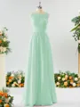 A-line Square Charming Chiffon Bridesmaid Dress With Applique