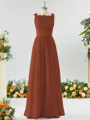 A-line Square Charming Chiffon Bridesmaid Dress With Applique