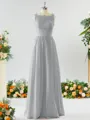 A-line Square Charming Chiffon Bridesmaid Dress With Applique
