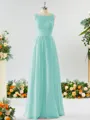 A-line Square Charming Chiffon Bridesmaid Dress With Applique