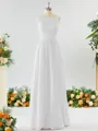 A-line Square Charming Chiffon Bridesmaid Dress With Applique