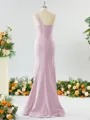 Elegant Sheath/Column One-Shoulder Stretch Crepe Bridesmaid Dress With Ruffles