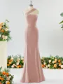 Elegant Sheath/Column One-Shoulder Stretch Crepe Bridesmaid Dress With Ruffles