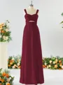 A-line Straps Stunning Chiffon Bridesmaid Dress With Ruched