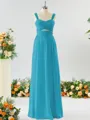 A-line Straps Stunning Chiffon Bridesmaid Dress With Ruched