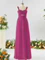 A-line Straps Stunning Chiffon Bridesmaid Dress With Ruched