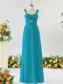 A-line Straps Stunning Chiffon Bridesmaid Dress With Ruched