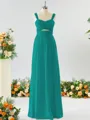 A-line Straps Stunning Chiffon Bridesmaid Dress With Ruched