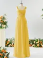 A-line Straps Stunning Chiffon Bridesmaid Dress With Ruched