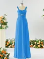 A-line Straps Stunning Chiffon Bridesmaid Dress With Ruched