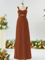A-line Straps Stunning Chiffon Bridesmaid Dress With Ruched