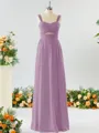 A-line Straps Stunning Chiffon Bridesmaid Dress With Ruched