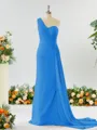 Sheath/Column Breathtaking One-Shoulder Chiffon Bridesmaid Dress With Slit