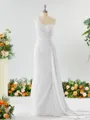 Sheath/Column Breathtaking One-Shoulder Chiffon Bridesmaid Dress With Slit