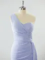 Gorgeous Sheath/Column One-Shoulder Jersey Bridesmaid Dress With Ruched